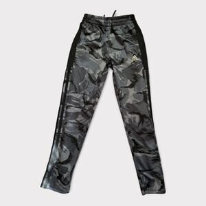 Adidas Youth Camo Pants | Athletic Training Joggers |Gray Sweatpants Size Medium